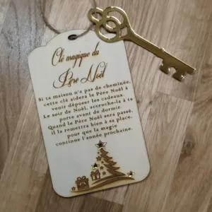 carte clé magique du père noël
