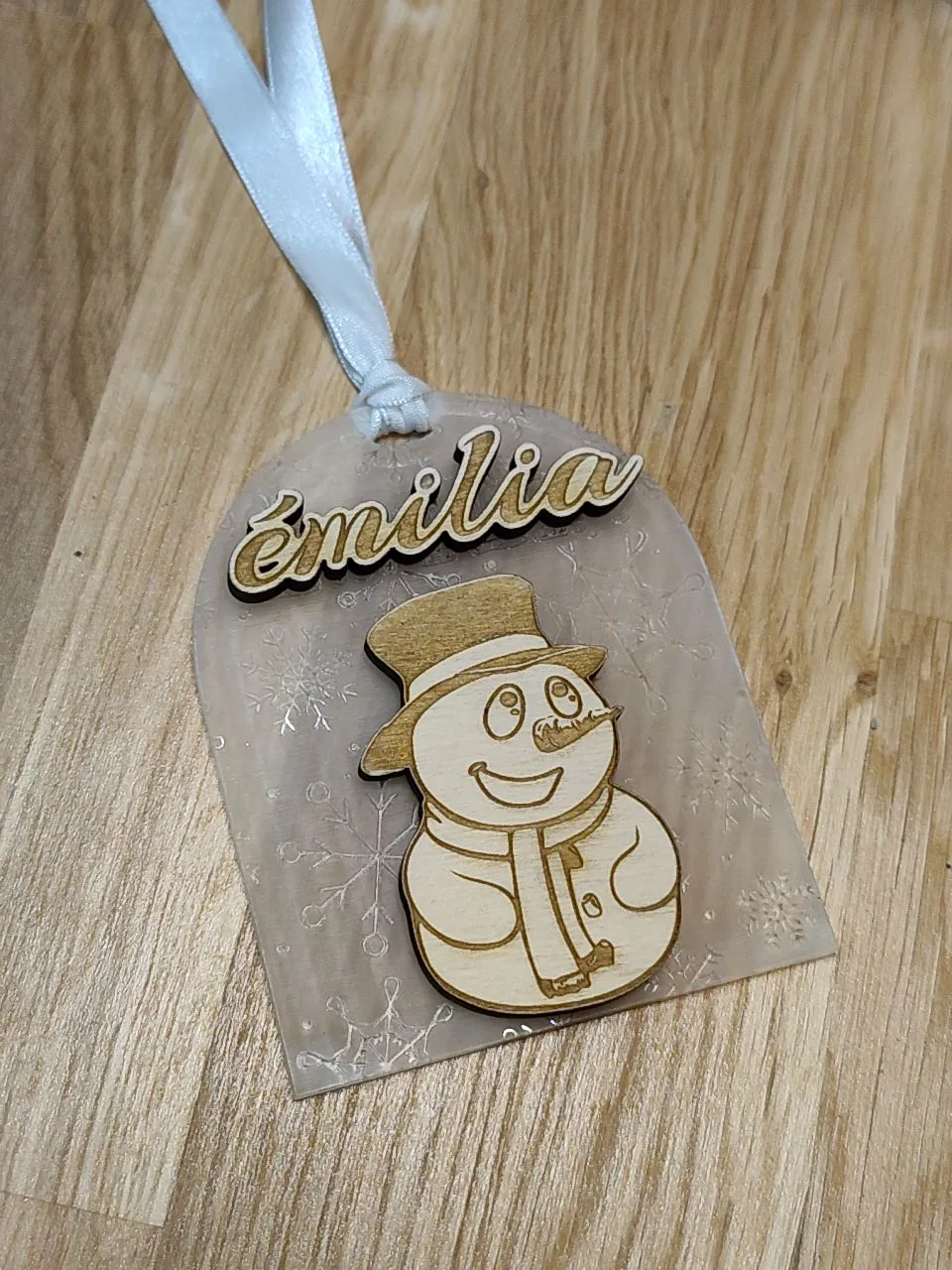 boule noel plexi givré